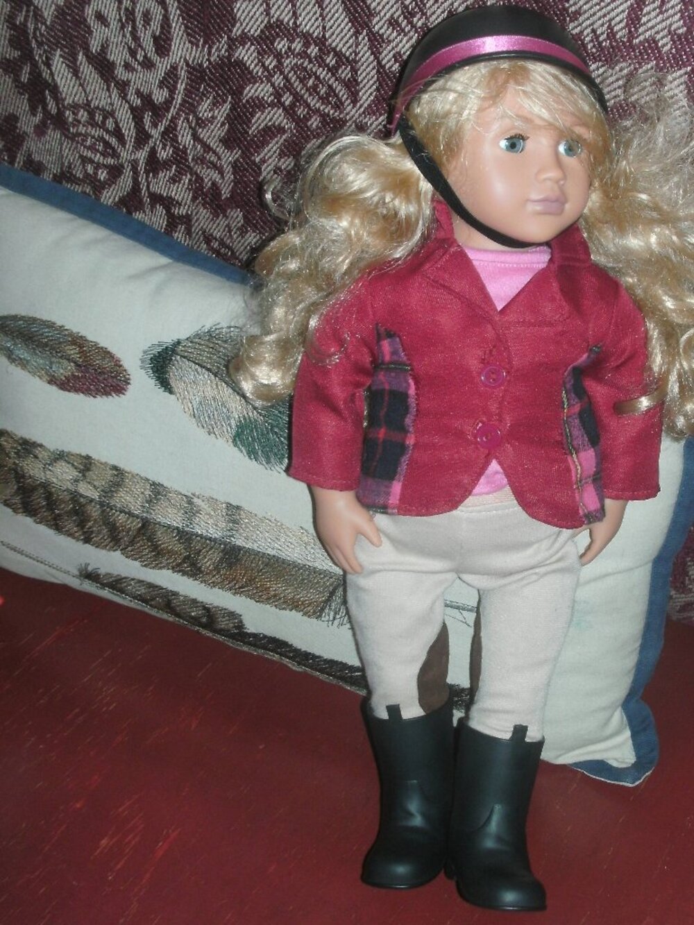 Our Generation Deluxe 18" Posable Doll Equestrian Lily Anna with Riding Outfit